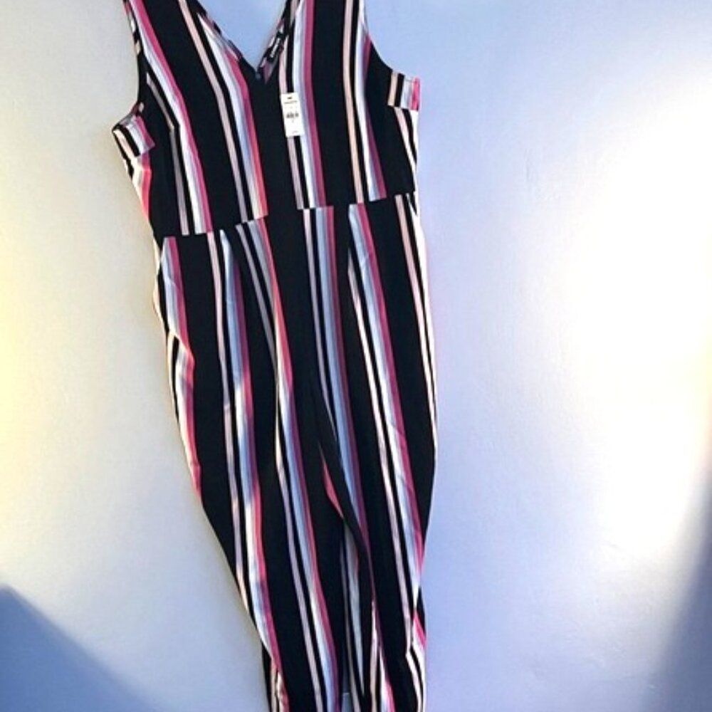 Express Multicolor Striped Jumpsuit